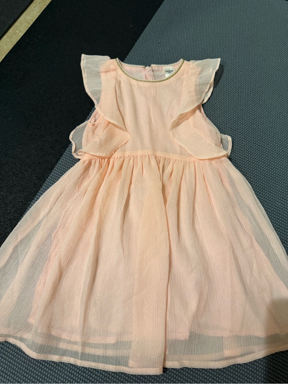 OshKosh B'gosh Peach Ruffle Tulle Party Dress